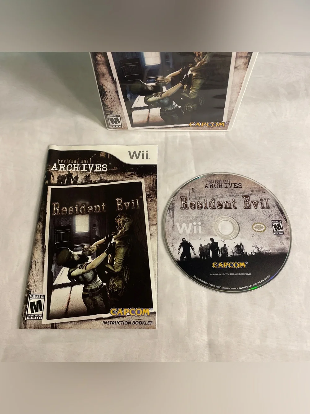 Resident Evil Archives: Resident Evil (Nintendo Wii, 2009) Complete CIB Tested